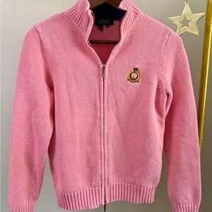 Vintage Ralph Lauren Pink Sweater Cardigan